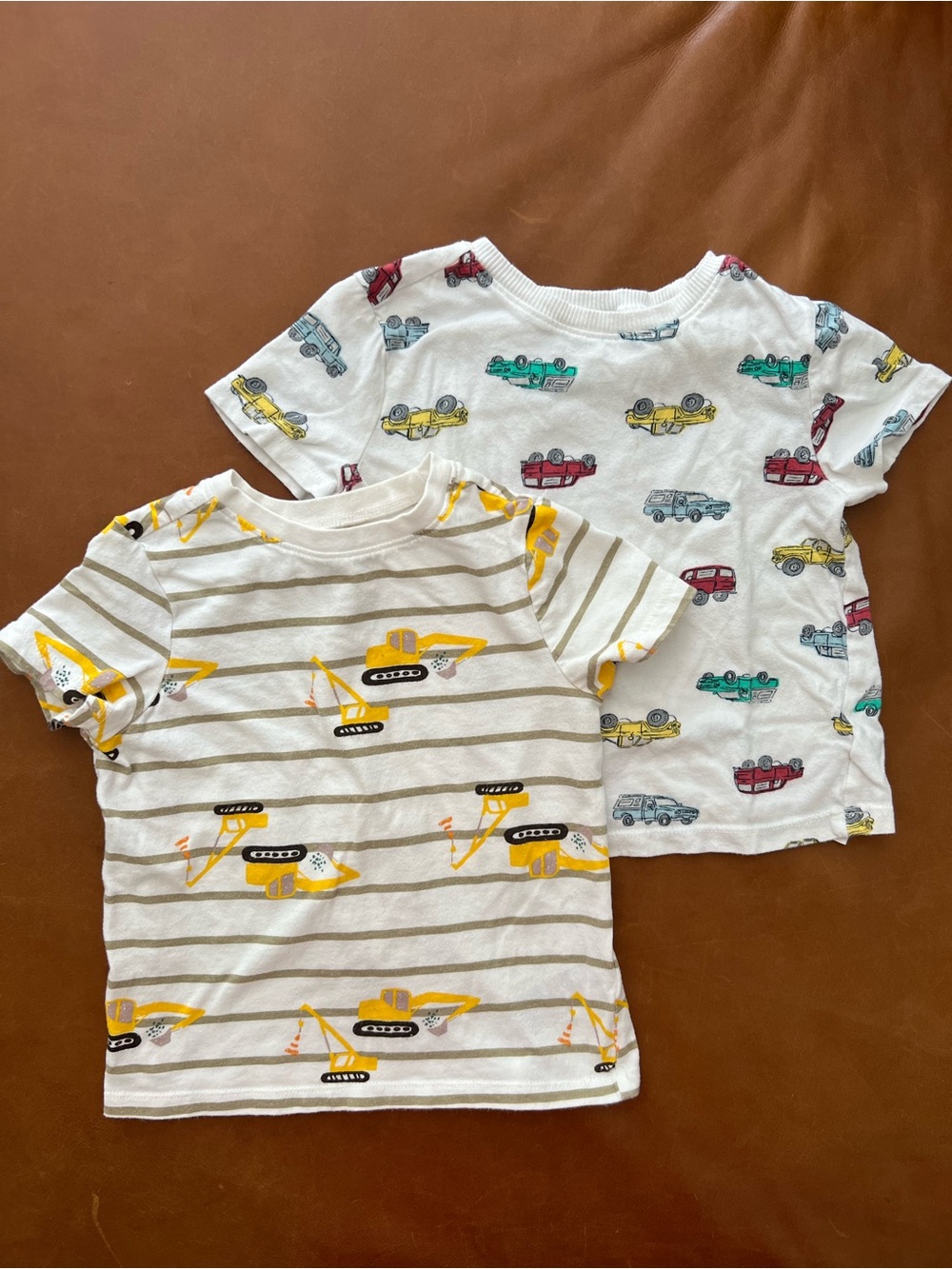 OLD NAVY Cars & Construction Trucks Cotton Tee Bundle, 4T